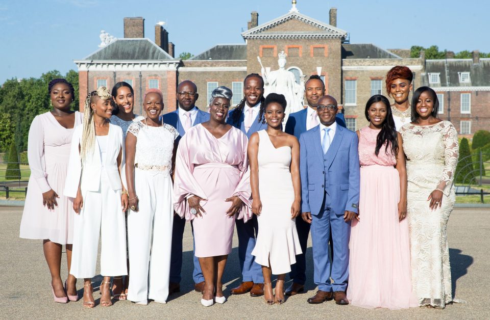 The Kingdom Choir in front of Kensington Palace