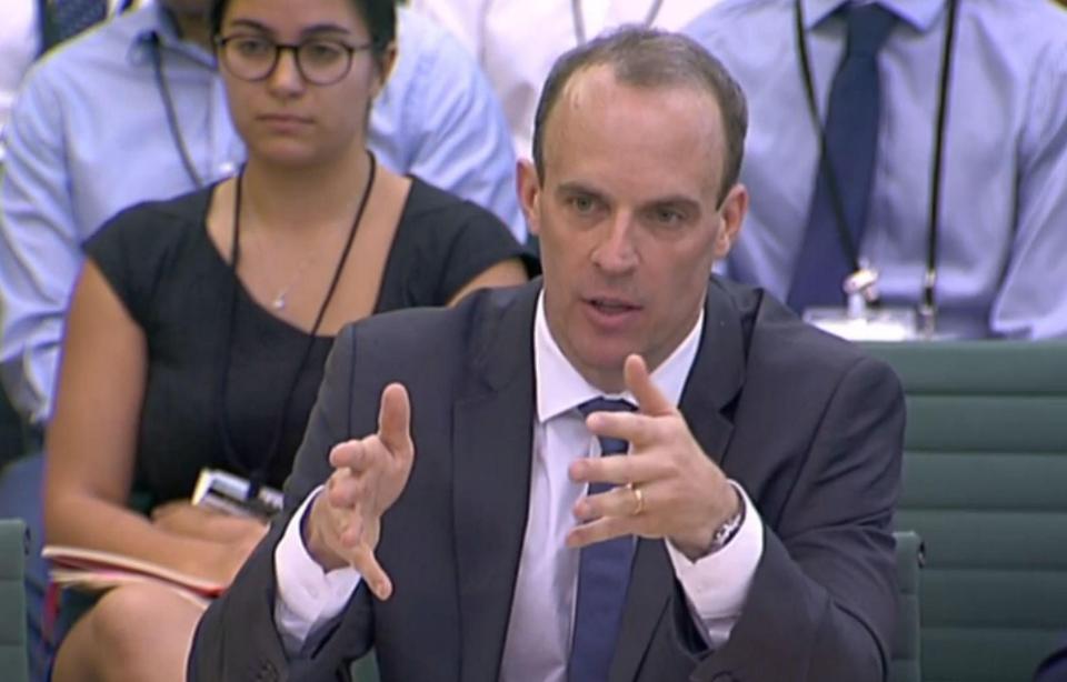  Yesterday Dominic Raab confirmed secret plans have been drawn up to stockpile processed foods to protect supply chains