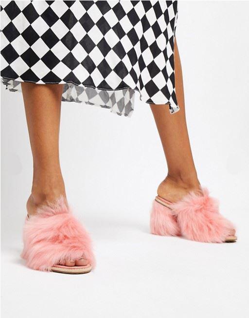  ASOS are also selling fluffy mules for £155