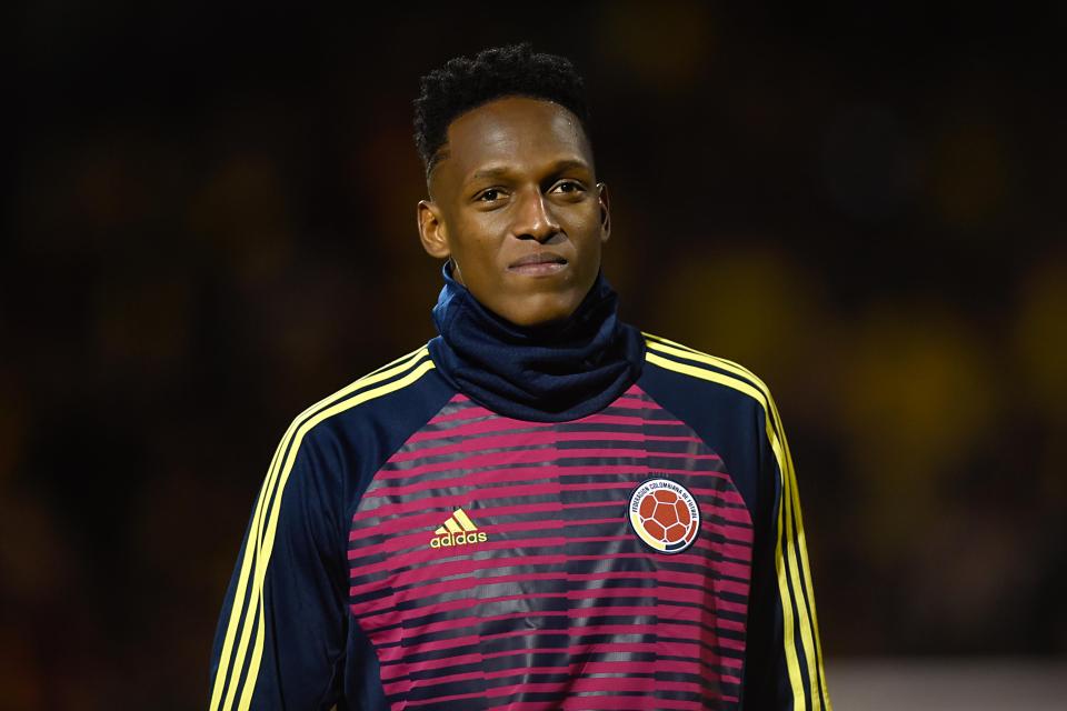  Mina scored three times in the World Cup for Colombia and as a result has several clubs vying for his signature