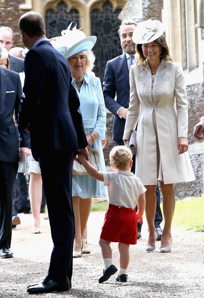 George and Charlotte apparently love playing shopkeepers with granny Carole