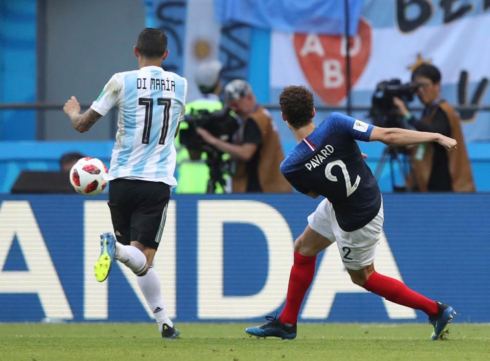 The Frenchman scored a cracking volley against Argentina