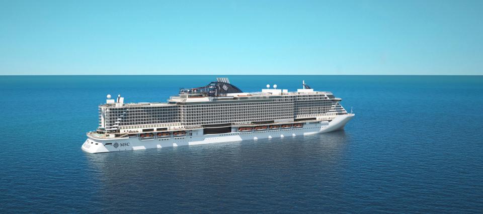  MSC Seaview has 20 decks and room for 5,331 passengers with water slides, 4D cinema and even the longest zipline at sea