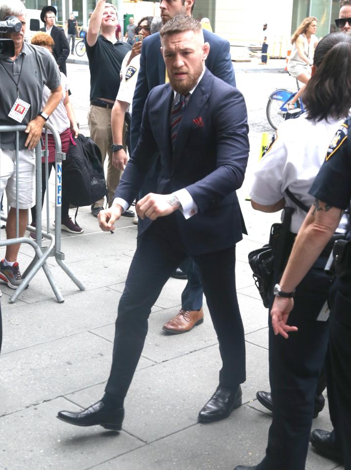  Conor McGregor pictured arriving in court today