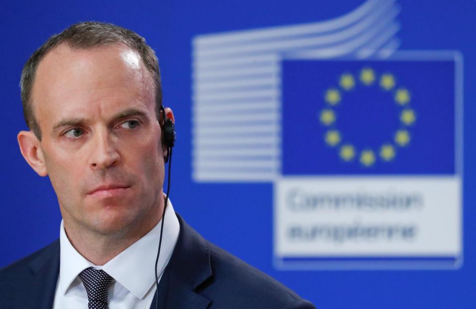  He made the comments during a press conference with Brexit Secretary Dominic Raab