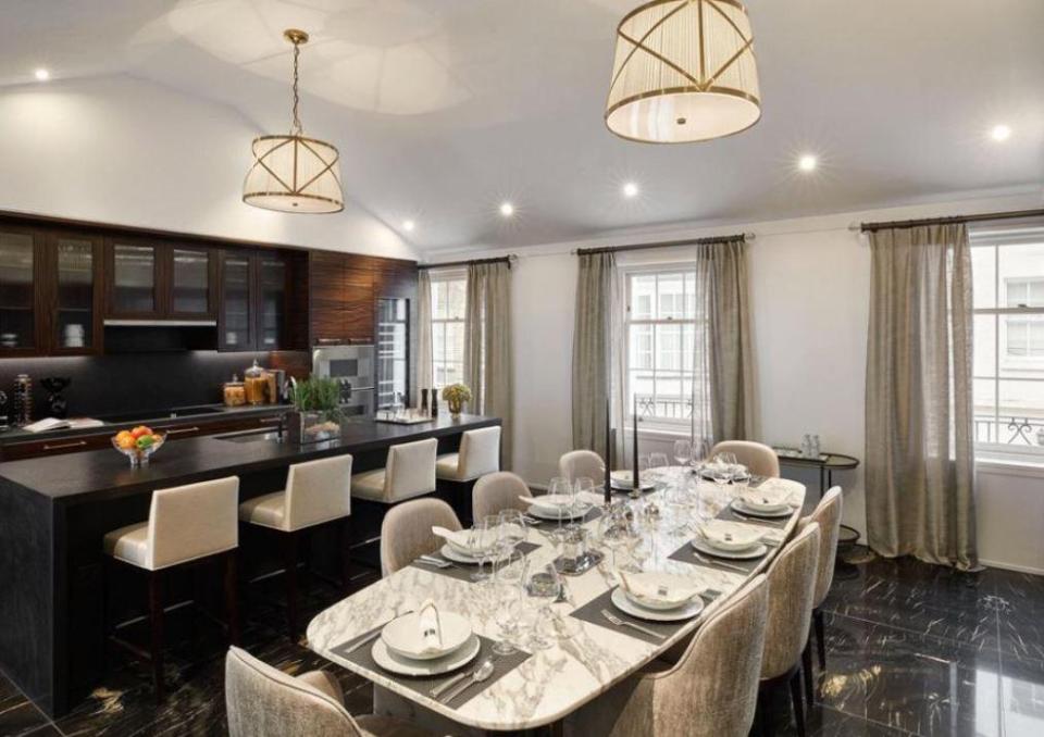  The three-storey townhouse is located in one of London's most sought after areas