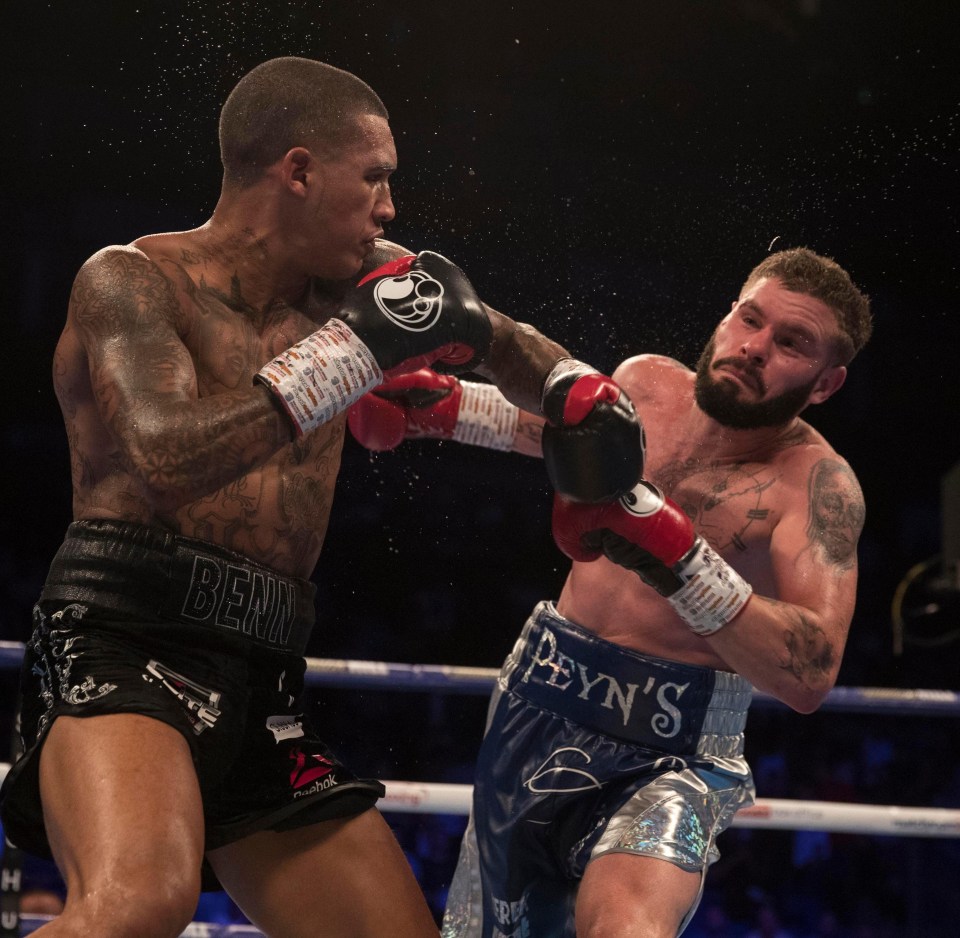 Conor Benn had his opponent on the canvas three times although one was questionable