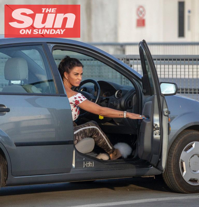 Katie Price has been quizzed by cops after The Sun revealed she had been driving while banned