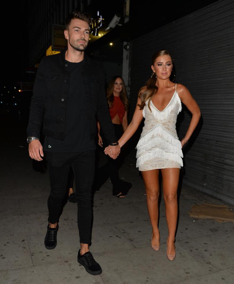  Georgia Steel and Sam Bird arrive at Faces nightclub as she made her second nightclub personal appearance in as many days in July