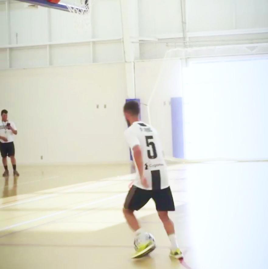 Miralem Pjanic gets ready for his moment to shine, wearing the Juventus shirt he stars in regularly