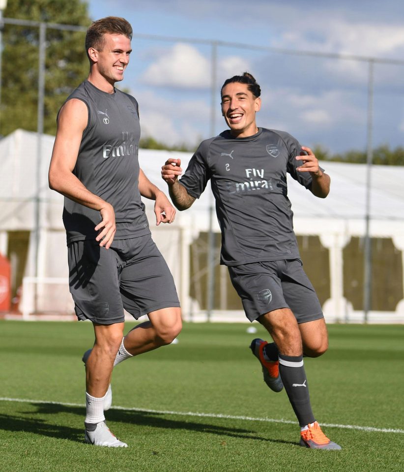 Hector Bellerin and fellow Arsenal defender Rob Holding gear up for their first season under new Emirates boss Unai Emery