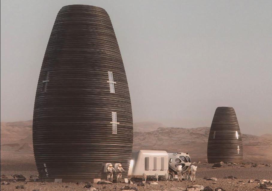  The second place design is a multi-storied cylinder that can withstand the planet's hostile environment