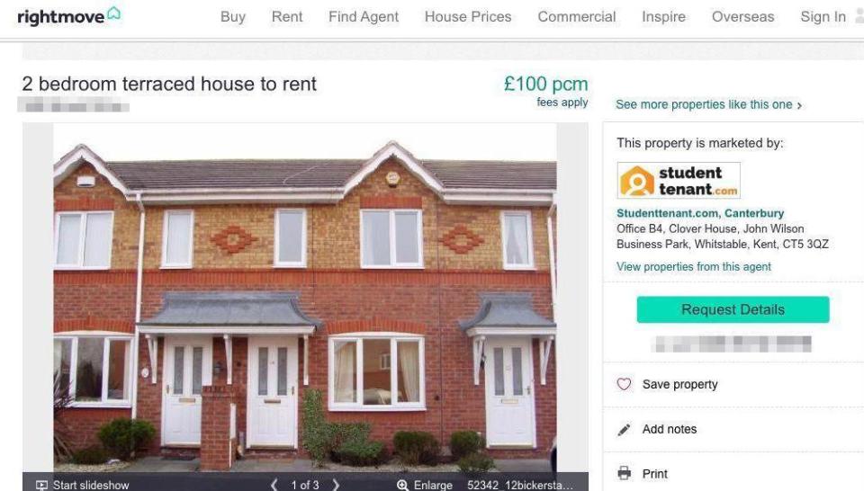  The property in Birmingham offered lower rent for females in return for 'favours'