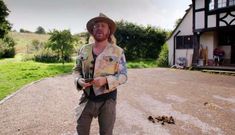 Keith Lemon almost walked in horse poo earlier this year as he explored her house for Through the Keyhole