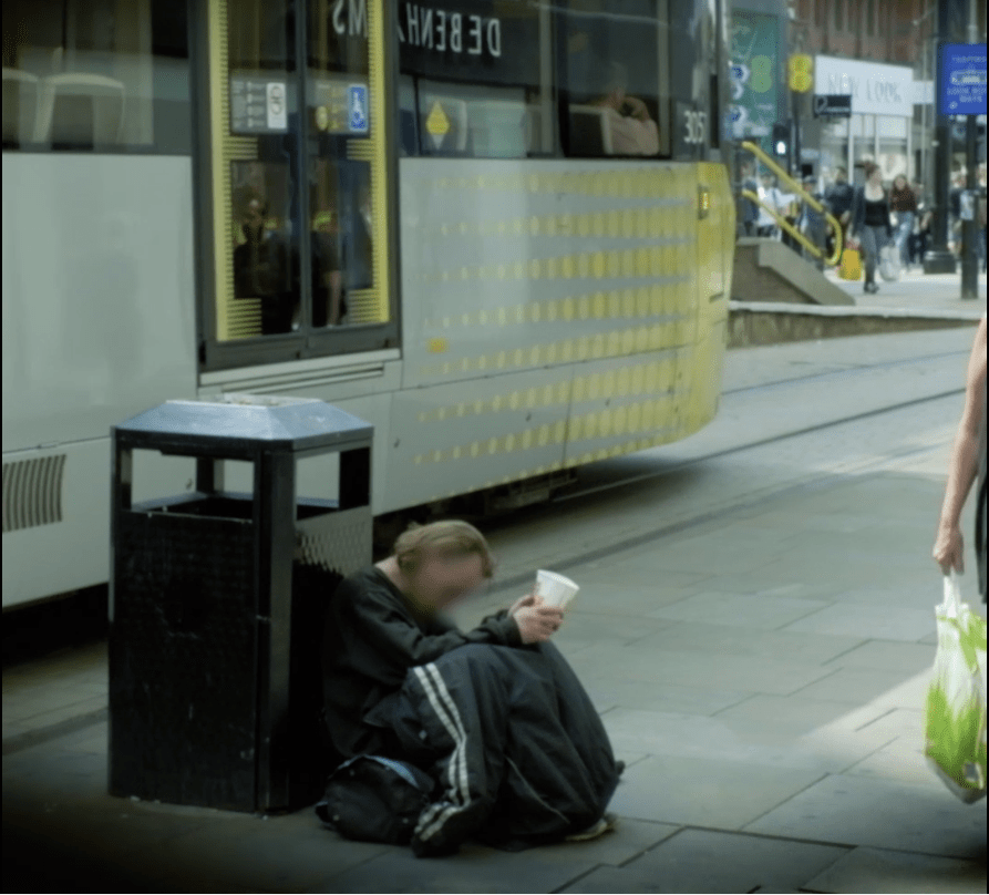  One security guard is concerned about the fire hazard caused by street sleepers bedding down in shop doorways with carrier bags, sleeping bags and duvets