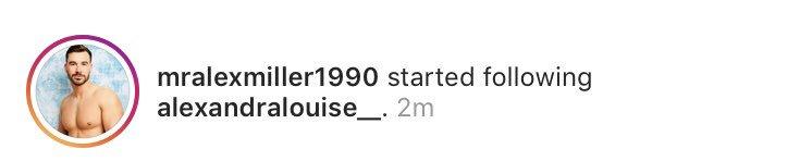  Alex followed Alexandra within minutes of her appearing on Aftersun last night