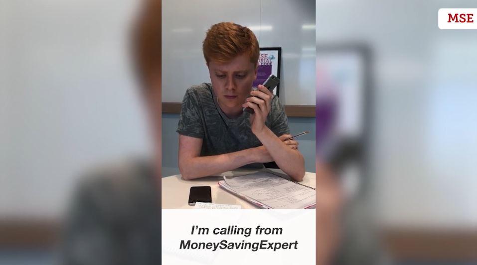 Callum told the caller that the was actually calling from MSE and knew he was lying