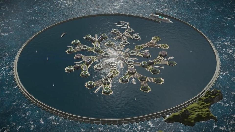  The first seastead made up of giant clusters of houses will be built by 2022, it has been claimed