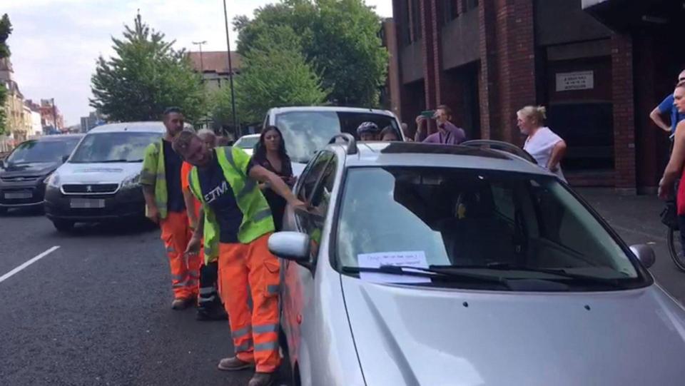  The man, believed to be a Bristol Waste worker, broke the window with a lump hammer