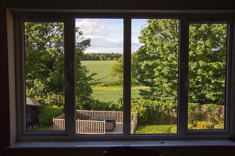  The view from a bedroom at the Sanctuary Lodge rehab