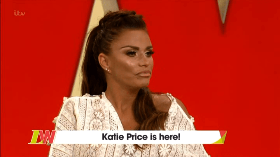  Katie returned to Loose Women today for the first time in months