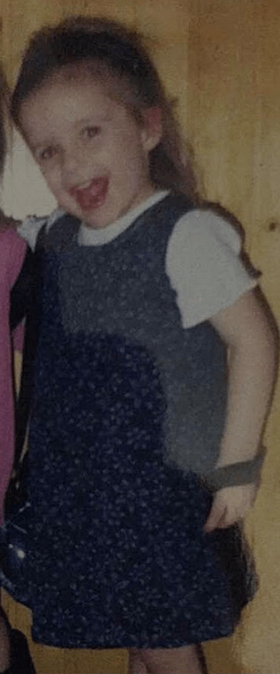  Lauren-Leigh, pictured shortly before she turned eight and her eating disorder started