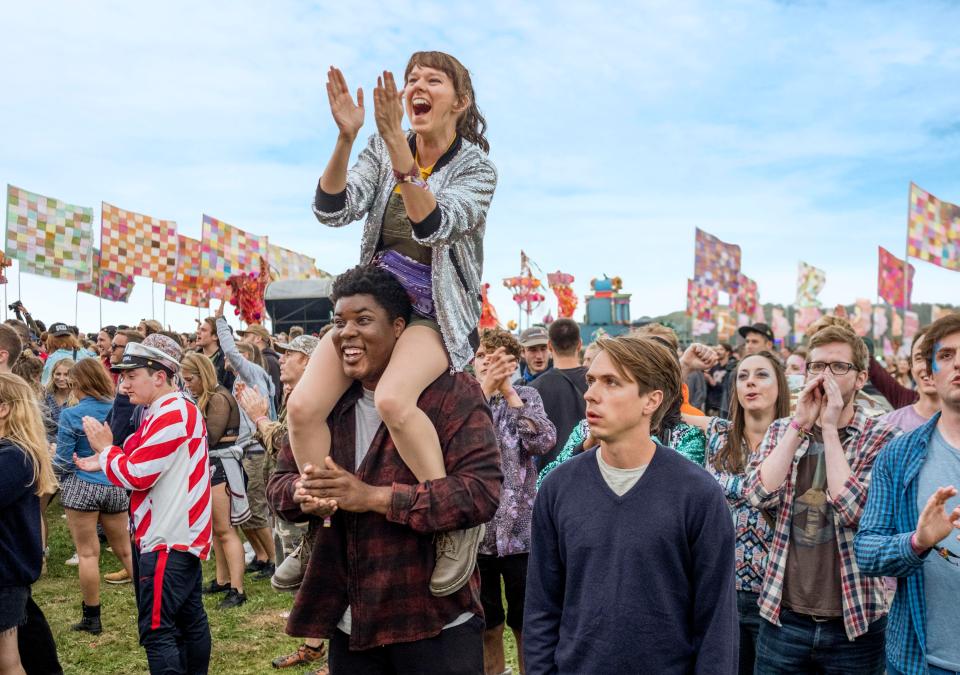  The Festival was filmed at real life music festivals, with crowds used as extras