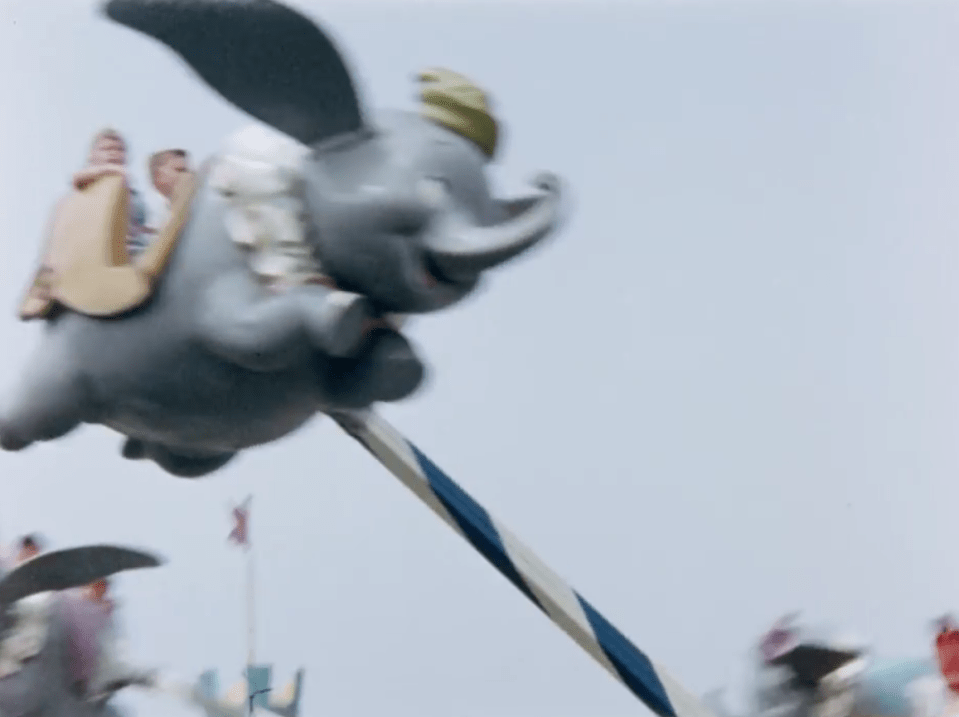  The Dumbo ride still exists at the park and was a central feature in 1956