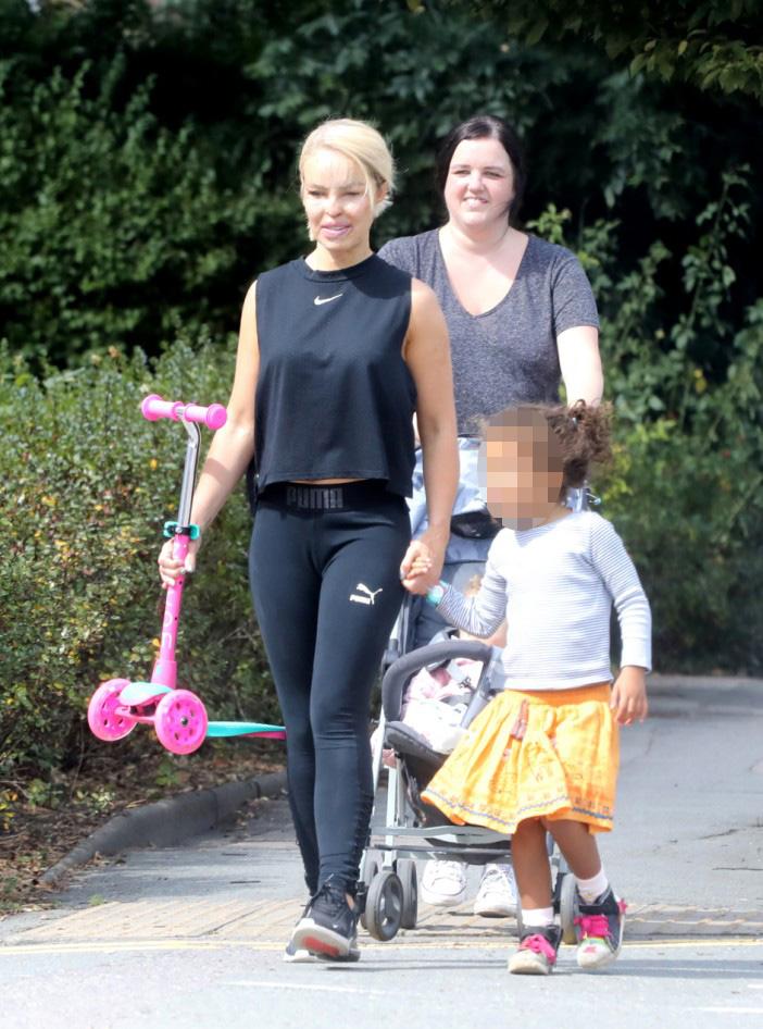  Katie Piper was seen out and about with her kids