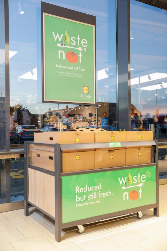  Lidl hopes that the boxes will encourage shoppers to buy fresh produce that they might have previously left on the shelf