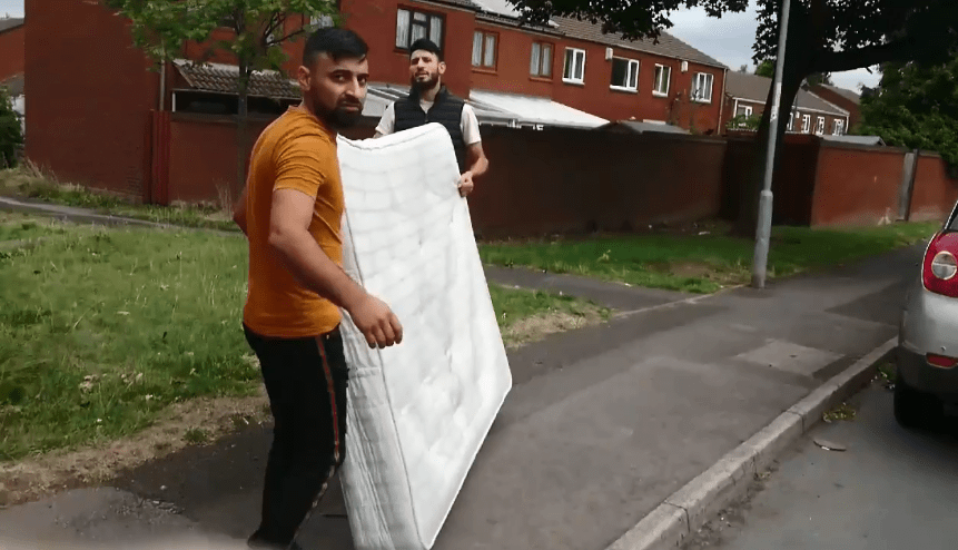  Walsall Council praised Craig's 'community spirit' for seeing the flytippers off