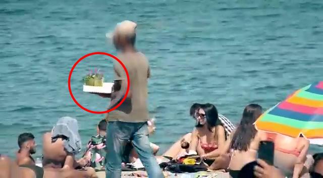  The drinks are sold to unsuspecting tourists on Spanish beaches who think they have come from local bars