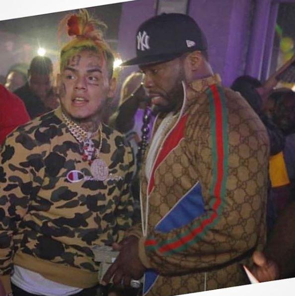  50 Cent and fellow rapper Tekashi 6ix9ine were making a music video when a gun was allegedly shot multiple times