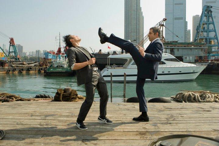  Rowan Atkinson takes charge of a fight in comedy caper Johnny English