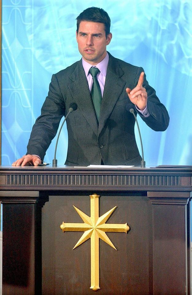 The actor regularly speaks at Scientology gatherings