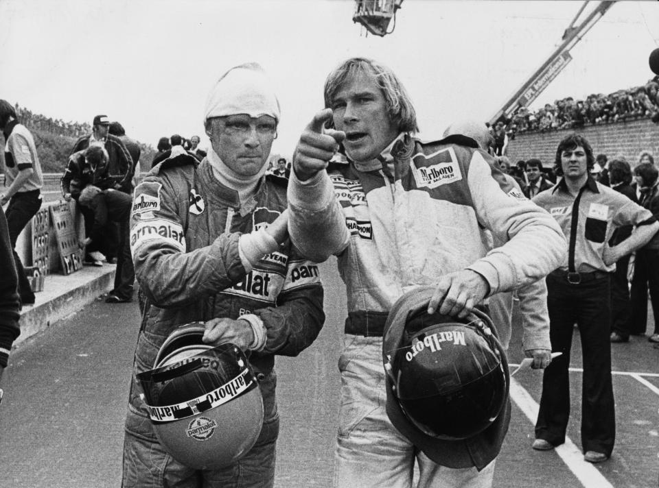 Niki Lauda was severely injured from a fireball crash at the Nurburgring in 1976 and his rivalry with Britain's James Hunt became the stuff of legend