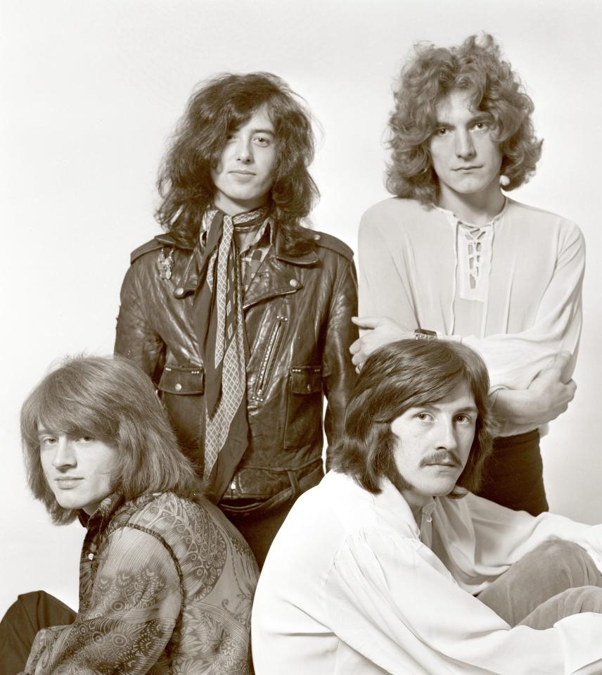  Jimmy Page, top left, with Led Zep bandmates Robert Plant, John Bonham and John Paul Jones