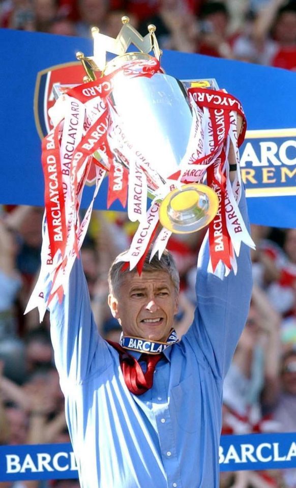  Wenger won the last of his three Premier Leagues back in 2003/04 when he led the Invincibles to the title