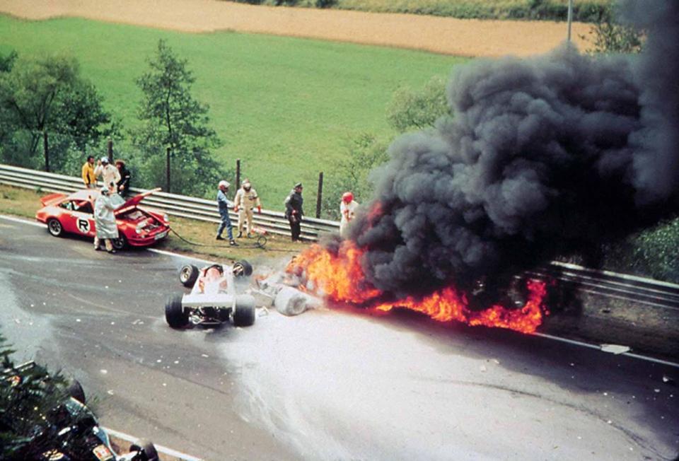 Lauda's life-threatening crash in 1976 prompted one of the greatest comebacks in sporting history