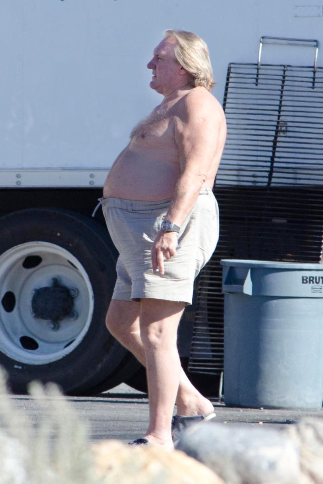  Out of shape... Depardieus boozing has taken its toll