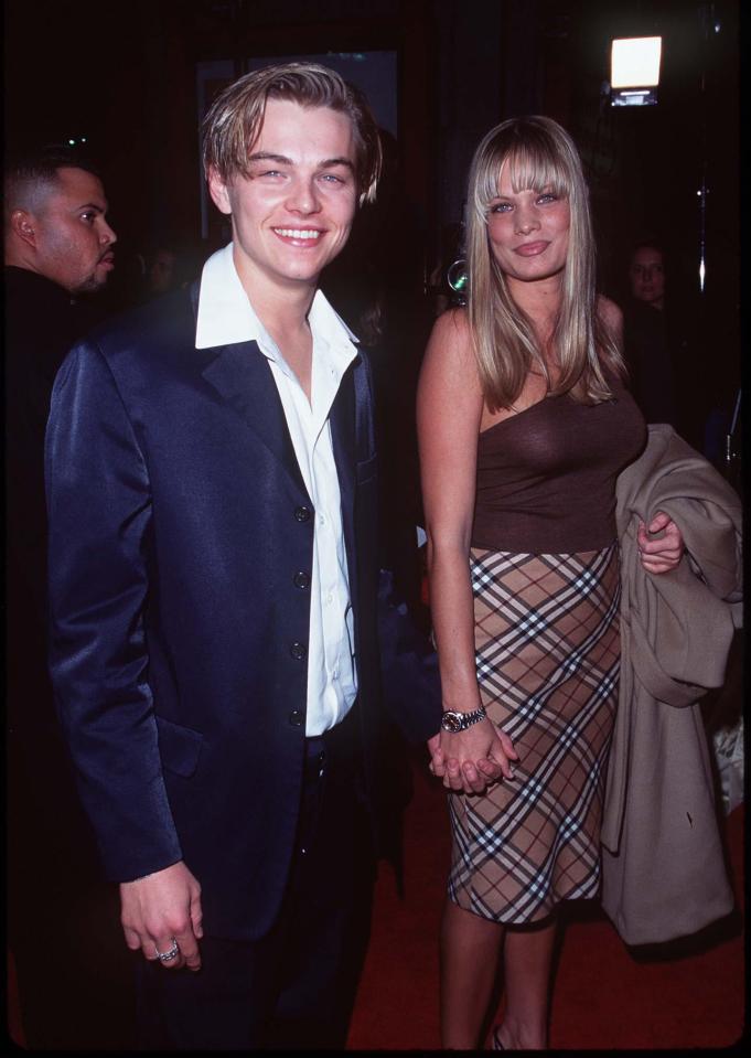  Leo with model Kristen Zang in 1996