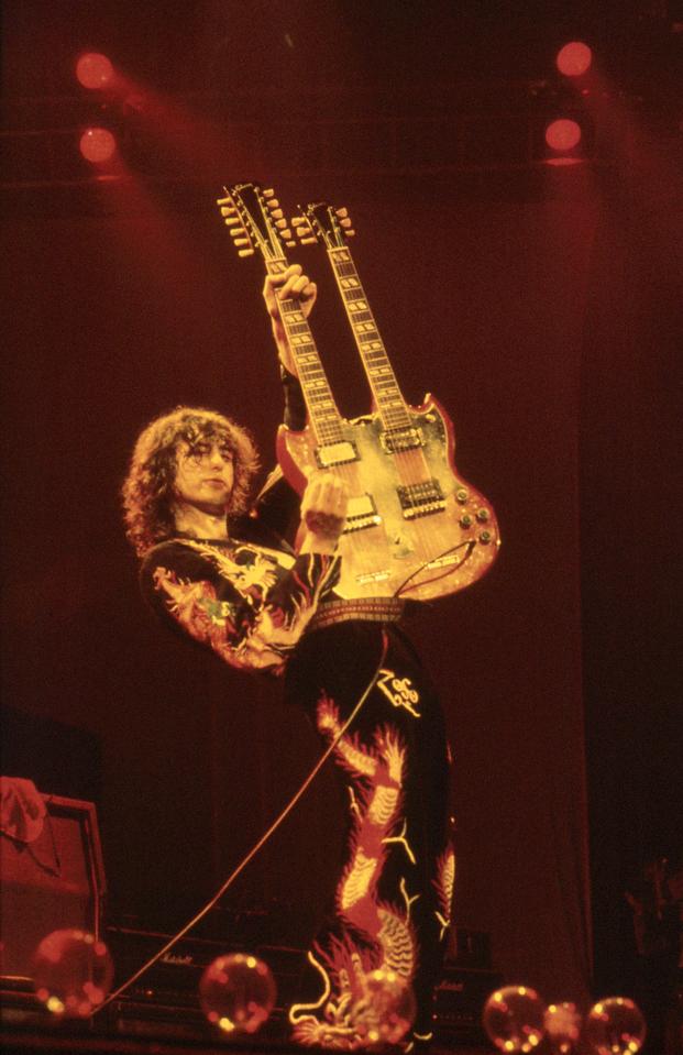  Page became synonymous with the double neck guitar - with Gibson honouring him with his own signature version in 2007