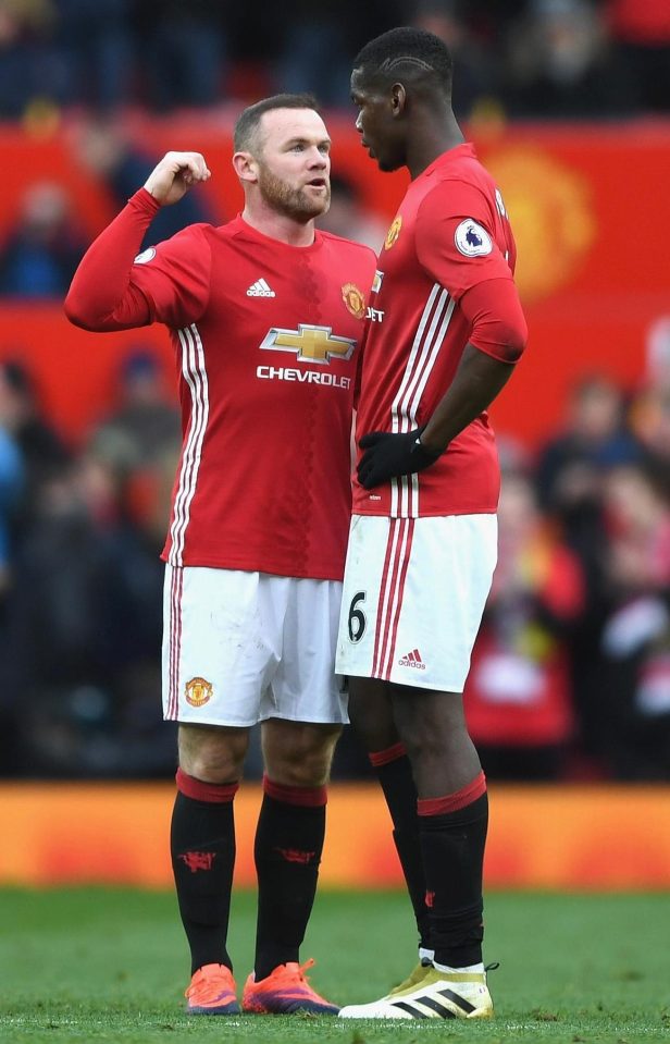 Wayne Rooney has told Paul Pogba to step up and win Manchester United the Premier League