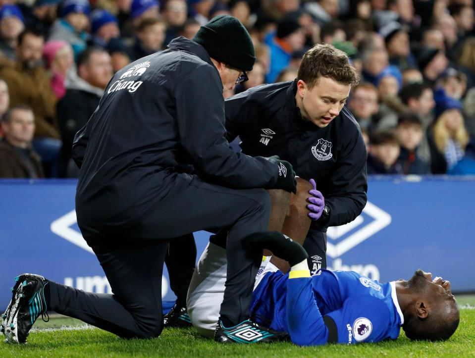  Yannick Bolasie missed over a year with a cruciate ligament rupture