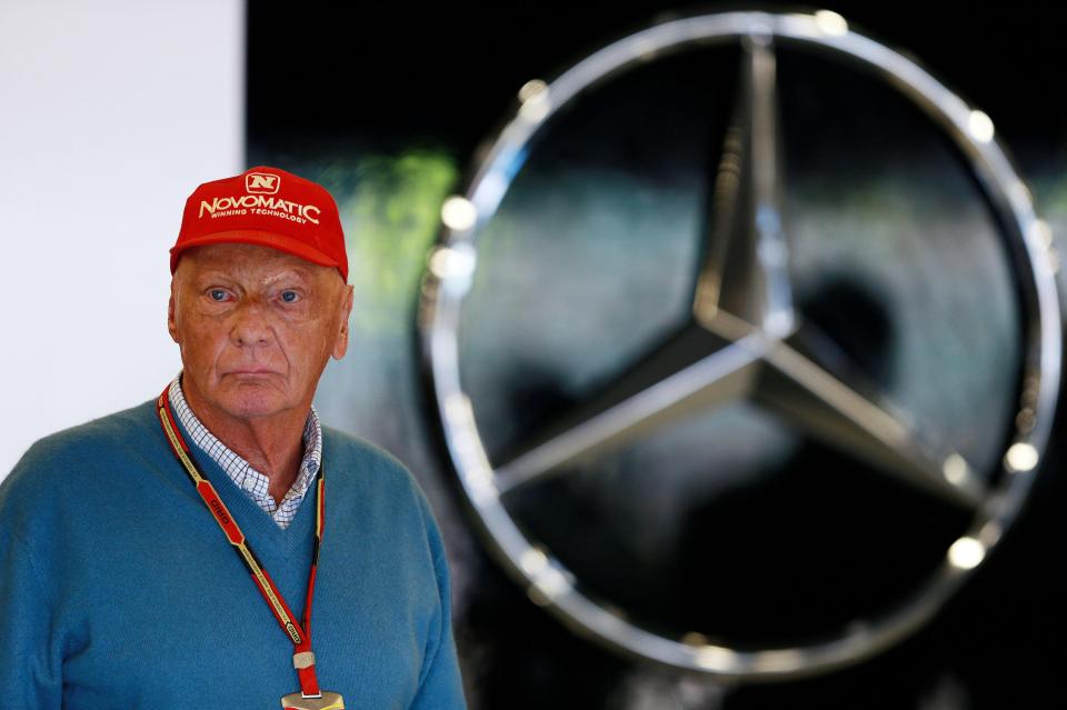 Three-time world champion Lauda is a non-executive chairman at Mercedes