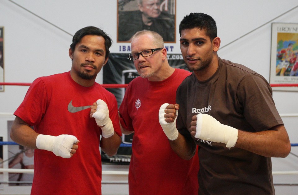 Pacquiao and Khan were stablemates went both were under the tutelage of Freddie Roach