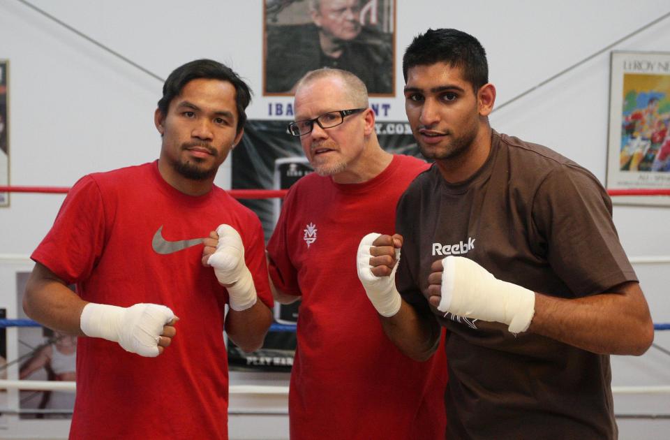  Pacquiao and Khan were stablemates went both were under the tutelage of Freddie Roach