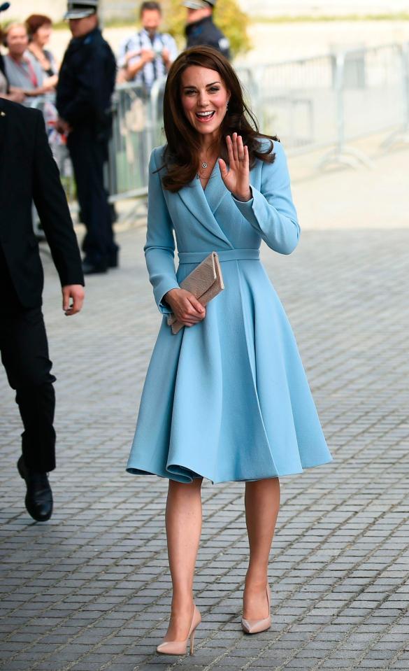  Kate wore powder blue during the Celebration of the 150th anniversary of the 1867 Treaty of London