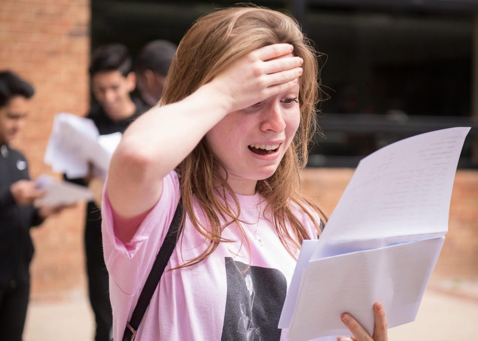  Students were hoping for top marks as they receive their GCSE grades