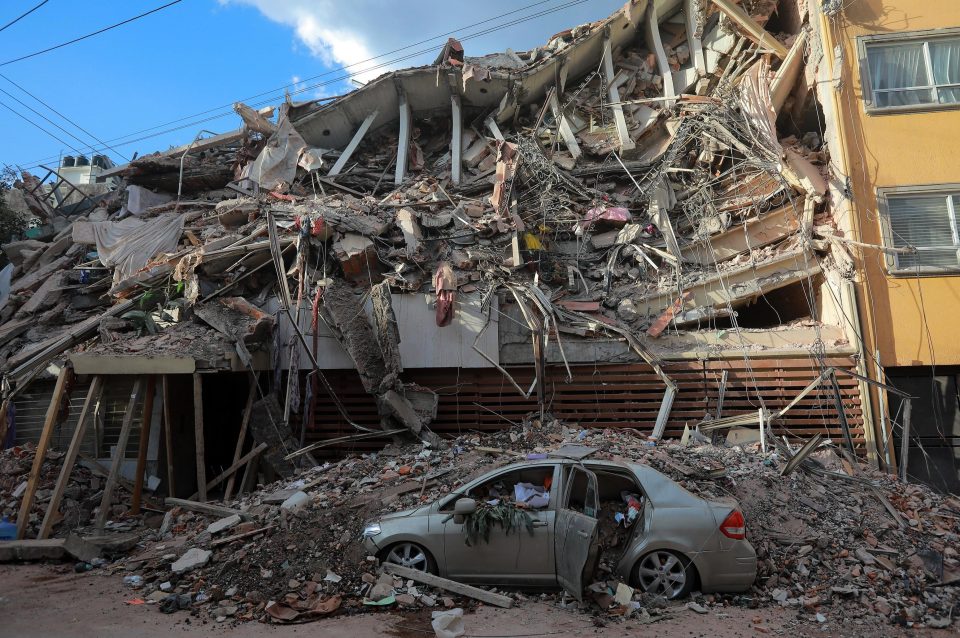  A 7.0 quake collapsed buildings in Mexico City in September 2017